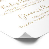 Poster Panneau boisson minimaliste Gold Signature (Coin)