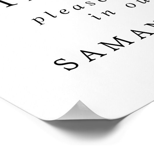 Poster Panneau Booth Mariage rose rustique (Coin)