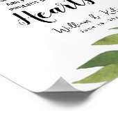 Poster Panneau botanique de verdure en souvenir aimant (Coin)