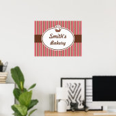 Poster Panneau Boulangerie personnalisée (Bureau à domicile)