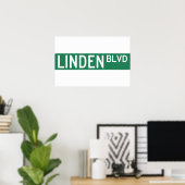 Poster Panneau Boulevard Linden (Bureau à domicile)