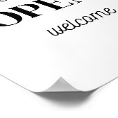 Poster Panneau Boutique de détail, Blanc noir Nous sommes (Coin)