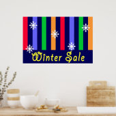 Poster Panneau Boutique de vente d'hiver (Cuisine)