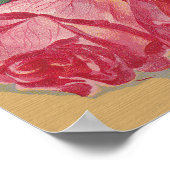 Poster Panneau Boutique Vintage Rose (Coin)