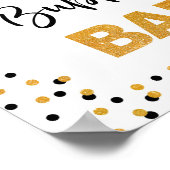 Poster Panneau Bubbly Bar Party Black and Gold Parties sc (Coin)