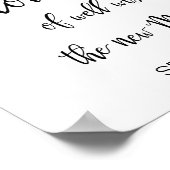 Poster Panneau Bulles mariages | Calligraphie simple (Coin)