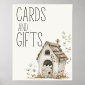 Poster Panneau Cadeaux de Baby shower de la petite ferme (Devant)
