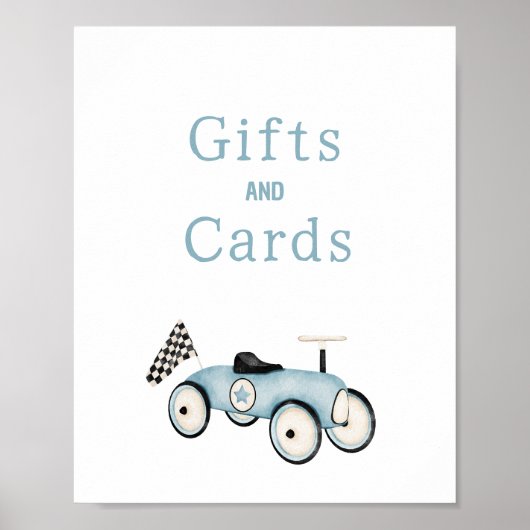 Poster Panneau Cadeaux de course modifiable (Devant)