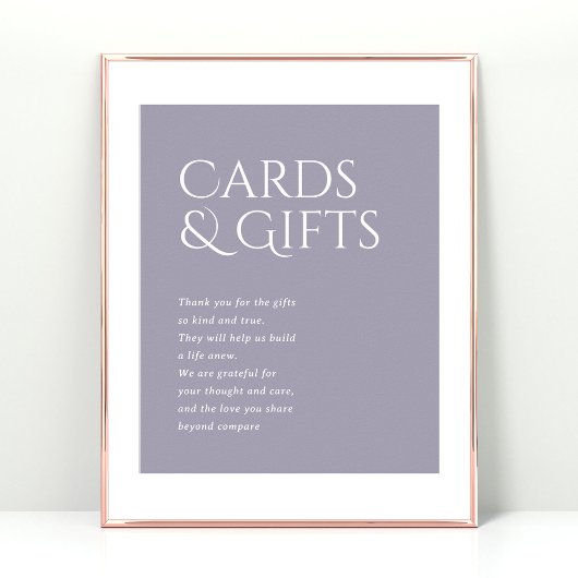 Poster Panneau Cadeaux et cartes de mariage Norwich