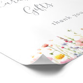 Poster Panneau Cadeaux et cartes Fleurs sauvages colorées (Coin)