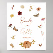 Poster Panneau Cadeaux Fleurs sauvages Baby showers Citro (Devant)