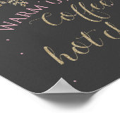 Poster Panneau Café et Chocolat Chaud Winter Onederland (Coin)