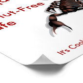 Poster Panneau Café sans arachide (Coin)