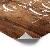Poster Panneau Calligraphie de table de dessert Wood & Li (Coin)