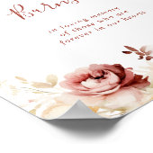 Poster Panneau Calligraphie Graceful Floral Candle Burle (Coin)