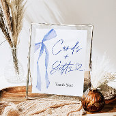 Poster Panneau Carte bleue et GIfts