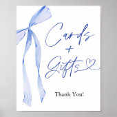 Poster Panneau Carte bleue et GIfts (Devant)