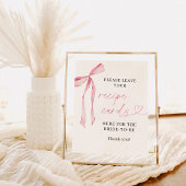 Poster Panneau Cartes de recettes Bow | Carte de recette 