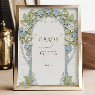 Poster Panneau Cartes et cadeaux Blue Hydrangeas