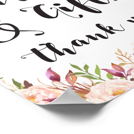 Poster Panneau Cartes et cadeaux Boho (Coin)