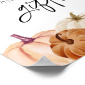 Poster Panneau Cartes et Cadeaux citrouille (Coin)