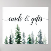 Poster Panneau Cartes et cadeaux de bois (Devant)