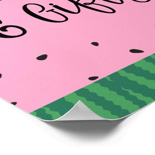 Poster Panneau Cartes et cadeaux de pastèque (Coin)