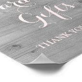 Poster Panneau Cartes et Cadeaux Fleurs Aquarelle Rose Bo (Coin)