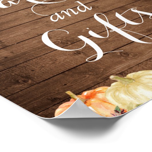 Poster Panneau Cartes et cadeaux | Lumières florales d'au (Coin)