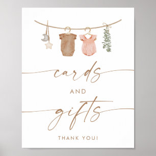 Poster Panneau Cartes et cadeaux Révélation de genre Bo
