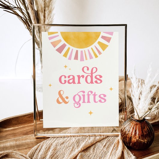 Poster Panneau Cartes et cadeaux Sunshine