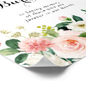 Poster Panneau 'Cette bougie brûle feuillage vert floral  (Coin)