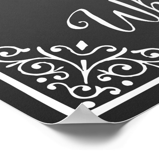 Poster Panneau Chalkboard du plan de sièges mariage alter (Coin)