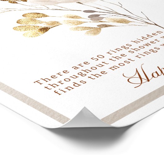 Poster Panneau Chasse Fête des mariées d'automne (Coin)