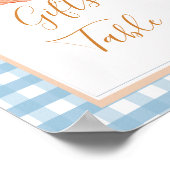 Poster Panneau citrouille Boho Blue En vichy Cadeaux (Coin)