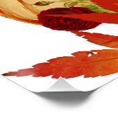 Poster Panneau Citrouille d'automne Farmhouse Organic Har (Coin)