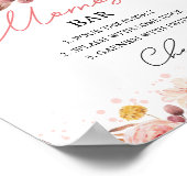 Poster Panneau citrouille du Baby shower d'automne MOMosa (Coin)