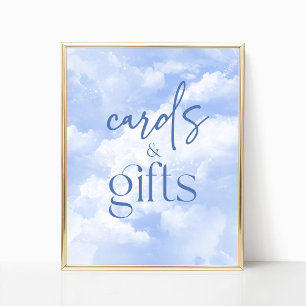 Poster Panneau Clouds bleus étincelants Cartes et cadeaux