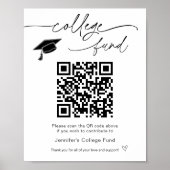 Poster Panneau Code QR du Fonds Universitaire (Devant)