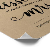 Poster Panneau Combien de baisers pour la future Mme Tour (Coin)