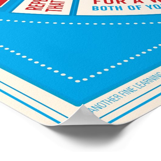 Poster Panneau comme l'affiche Personne ne regarde (ASL) (Coin)