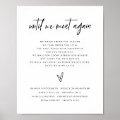 Poster Panneau commémoratif de mariage moderne Souvenir d (Devant)