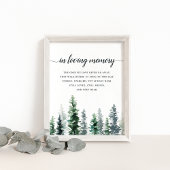 Poster Panneau commémoratif de mariage Timber Grove