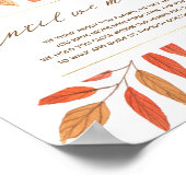 Poster Panneau commémoratif du poème Feuille de l'aquarel (Coin)