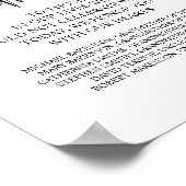 Poster Panneau commémoratif en mémoire dans notre cœur (Coin)