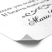 Poster Panneau commémoratif - Fleurs jaune doré (Coin)