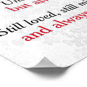 Poster Panneau commémoratif - Mariage de la rose rouge fo (Coin)