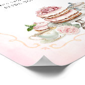 Poster Panneau Conseils de Fête des mariées de thé dévers (Coin)