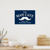 Poster Panneau customisé Blue Funny Man Cave (Cuisine)