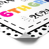 Poster panneau d'accessoires photo du premier jour de 6e (Coin)